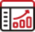 Production and profitability dashboards icon